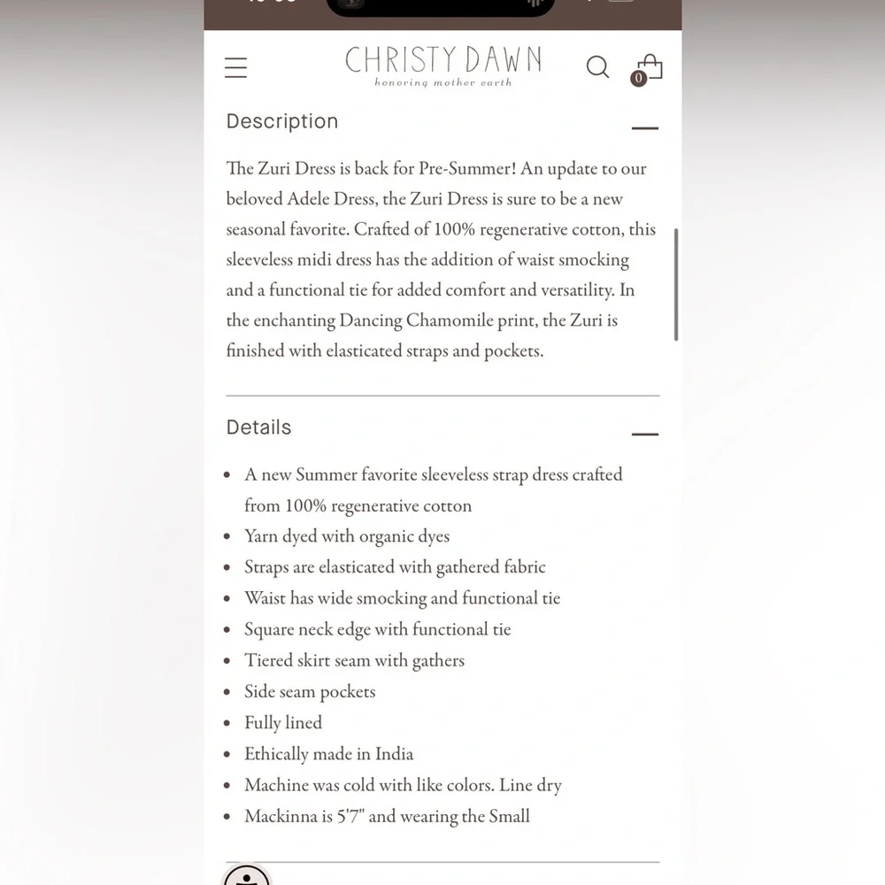 Christy Daw Zuri Dress - Small - Picture 3 of 9